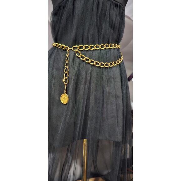 Chanel Vintage Double Chain Belt - Picture 1 of 9